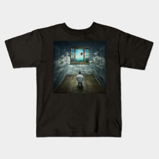 looking through the window Kids T-Shirt